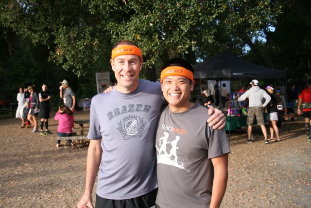 RaceMob runners celebrating together