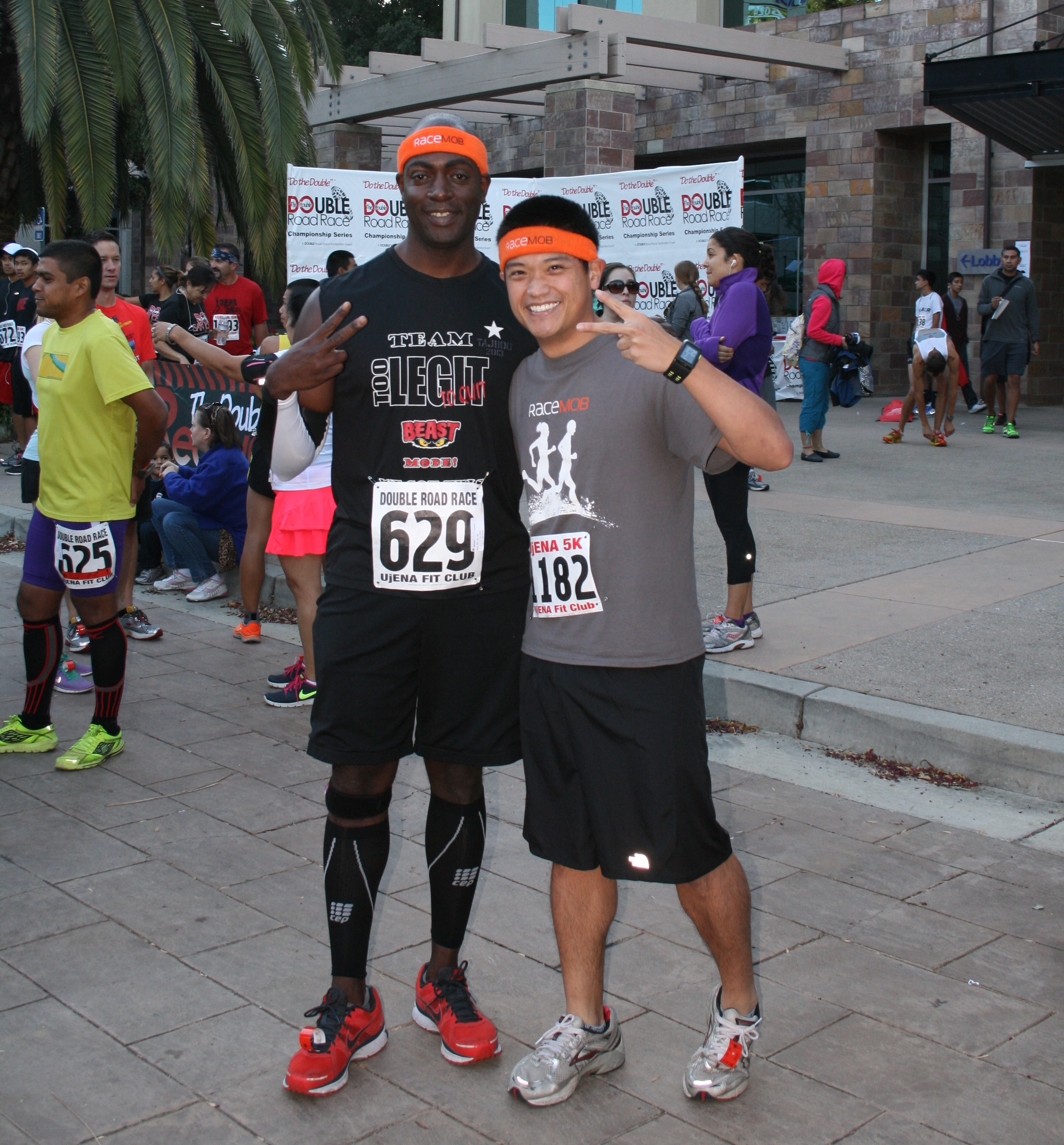 Kevin and Bertrand at RaceMob event